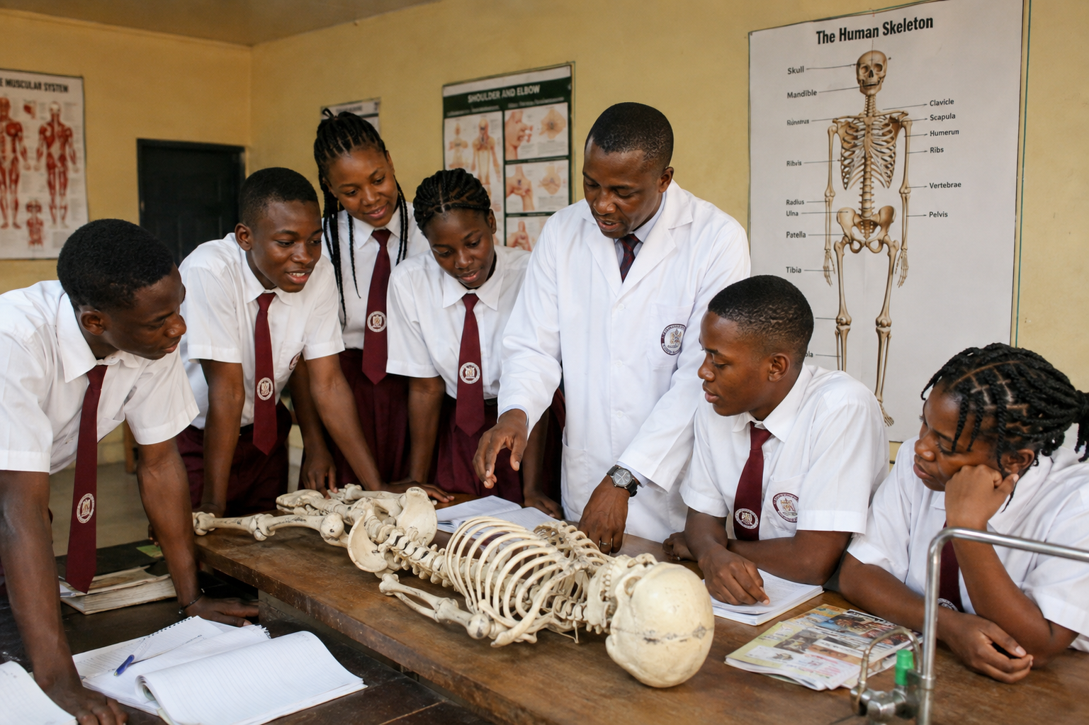 Students at Sambadola Model College